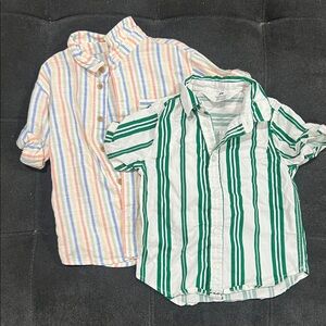 H&M Multicolor and Green Striped Shirts
